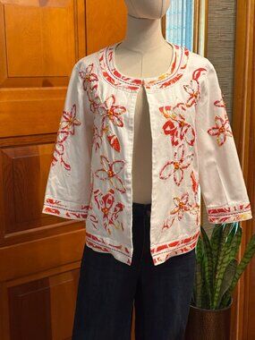 Choices Denim Embelished Jacket